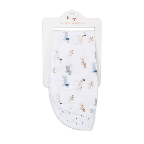 Lulujo - Cotton Muslin Winding Cloth - Puppy Dog & Stars 2 pack