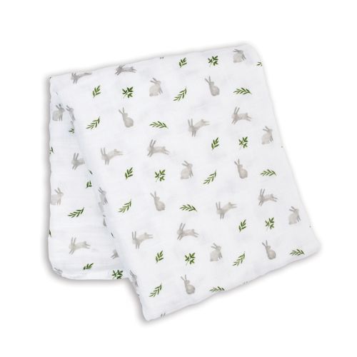 Lulujo - Muslin Swaddle - Bunnies – Wild Seven