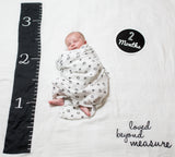 Lulujo - Single Cotton Swaddle & Cards - Loved Beyond Measures