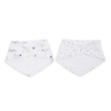 Lulujo - Bandana Bib - Puppy Dog & Stars - 2 Pack